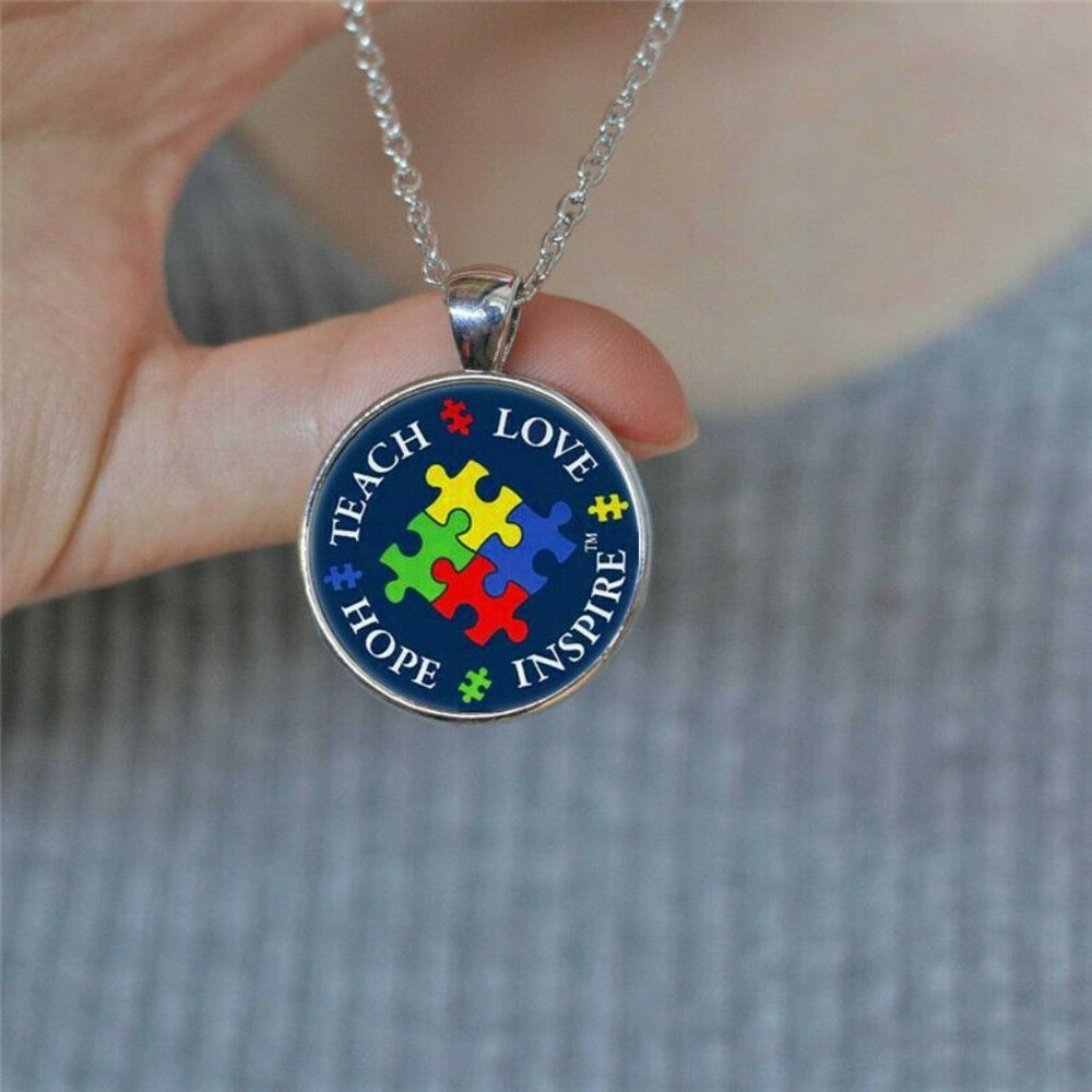 NWOT Autism Awareness Series Necklace